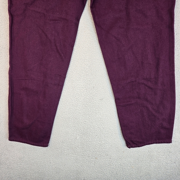 BP. + Wildfang Womens Jeans Sz 8 Purple Denim Utility Cargo Slight Barrel Leg - Picture 10 of 11